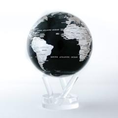 Mova Globe 4.5"MONDE NOIR & ARGENT