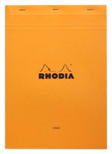 BLOC RHODIA N°18  A4 5X5 Orange