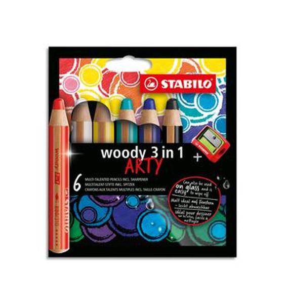 Crayon couleur-WOODY-6-1tc-Arty