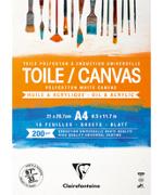 Bloc Toile blanche a4 Cosmos 200g c