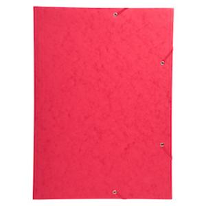 Chemise A3 3rab/élast.carton rouge